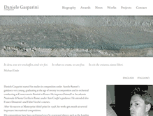 Tablet Screenshot of danielegasparini.net
